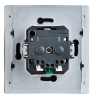 Розетка с крышкой FORTE&PIANO безвинтовые зажимы 16А IP44 FP119 (черный) FP-R16-16-1-44-K02
