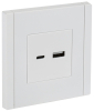 Розетка USB A+C FORTE&PIANO 18Вт FP251 (белый) FP-U22-018-K01