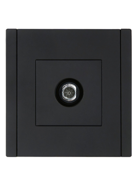 Розетка TV оконечная FORTE&PIANO FP128 (черный) FP-A10-O-K02