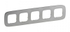 Рамка пятиместная Valena Allure (Полированная сталь) 755505