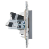 Розетка компьютерная IEK SKANDY RJ45 кат.5E SK-K01Gr (серый) SK-K10-1-K03