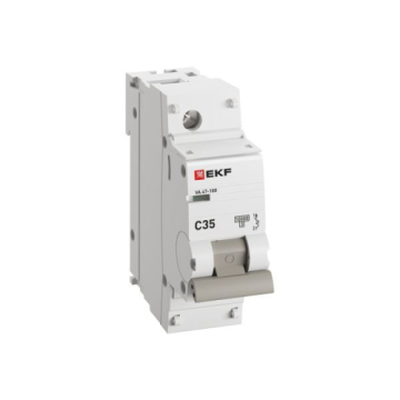 Автоматический выключатель EKF PROXIMA ВА 47-100 1Р 35А 10кА (х-ка C) mcb47100-1-35C-pro