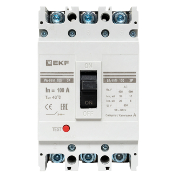 Автоматический выключатель EKF PROxima ВА-99М 100/100А 3P 35кА mccb99-100-100m