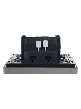 Выключатель 1-кл проходной FORTE&PIANO 10А FP503 (сталь) FP-V12-0-10-1-K46