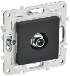 Розетка TV проходная IEK SKANDY SK-A17G (графит) SK-A10-P-K53