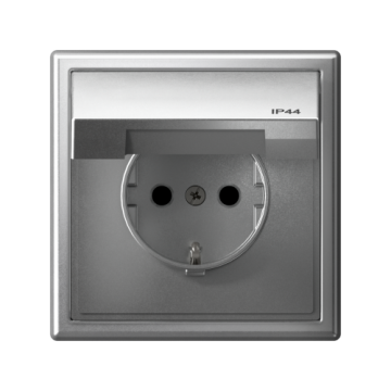 Розетка IP 44 ArtGallery влагозащищенная быстрозажимными клеммами (алюминий) GAL440346S
