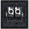 Розетка компьютерная двойная RJ45 FORTE&PIANO кат.5E FP233M (металл белый) FP-K20-1-M-K01
