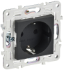 Розетка IEK SKANDY с заземлением со шторками 16А SK-R04G (графит) SK-R14-16-K53