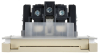 Розетка с крышкой FORTE&PIANO винтовое крепление 16А IP44 FP421 (ваниль) FP-R16-16-44-K10