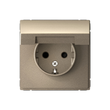Розетка ArtGallery с крышкой IP20 (шампань) GAL000546