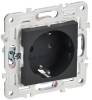 Розетка IEK SKANDY с заземлением без шторок 16А SK-R05G (графит) SK-R11-16-K53
