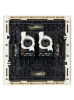 Розетка компьютерная двойная RJ45 FORTE&PIANO кат.5E FP433 (ваниль) FP-K20-1-K10