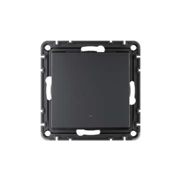 Выключатель Systeme Electric AtlasDesign Smart SBER Zigbee 1-клавишный с нейтралью 10А, схема 1 (карбон) ATN001015Z