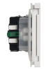 Розетка с крышкой FORTE&PIANO безвинтовые зажимы 16А IP44 FP219 (белая) FP-R16-16-1-44-K01