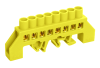IEK Шина PE земля в комб DIN-изол Стойка ШНИ-8х12-8-КС-Ж YNN10-812-8DP-K05