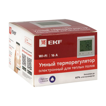 Умный терморегулятор для теплых полов Wi-Fi EKF Connect ett-4