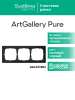 Рамка ArtGallery Pure SE трехместная стекло (матовая черная) GAL331003
