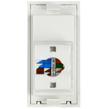 Розетка информационная IEK PRIMER RJ-45 UTP кат 5e 1 модуль РКИ-10-00-П CKK-40D-RI1-K01