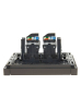 Розетка компьютерная двойная RJ45 FORTE&PIANO кат.5E FP333 (серый) FP-K20-1-K03