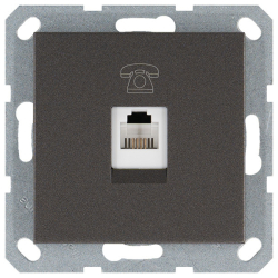 Телефонная розетка Jasmart G RJ11 (антрацит) G6101B