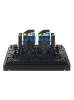 Розетка компьютерная двойная RJ45 FORTE&PIANO кат.6 FP134 (черный) FP-K20-2-K02
