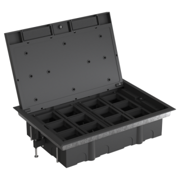 Люк Systeme Elecrtic MultiDesk на 24 модулей IP40 для фальшпола с монтажной коробкой тип MDK10 MDK10124