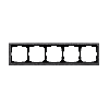 Рамка ArtGallery Pure Systeme Electric пятиместная камень (графит) GAL373105