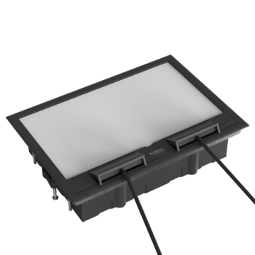Люк Systeme Elecrtic MultiDesk на 24 модулей IP40 для фальшпола с монтажной коробкой тип MDK10 MDK10124
