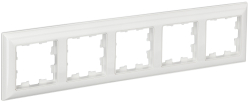Рамка 5-м BRITE DECOR Белый 3D-форма РУ-5-Бр BR-M52-12-K01
