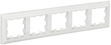 Рамка 5-м BRITE DECOR Белый 3D-форма РУ-5-Бр BR-M52-12-K01