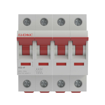 Выключатель нагрузки DKC YON max MSD 4P 40А (рубильник) MSD-4P40
