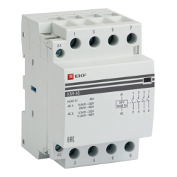 Контактор модульный EKF PROxima КМ 40А 4NО (3 мод.) 24В АС km-3-40-40-24v
