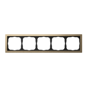 Рамка ArtGallery Pure Systeme Electric пятиместная металл (латунь) GAL312205