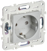 Розетка IEK SKANDY с заземлением без шторок 16А SK-R05S (серебряный) SK-R11-16-K23