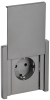 Розетка с крышкой FORTE&PIANO винтовое крепление 16А IP44 FP521 (сталь) FP-R16-16-44-K46