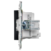 Розетка IEK SKANDY с заземлением со шторками 16А SK-R04G (графит) SK-R14-16-K53