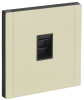 Розетка компьютерная FORTE&PIANO RJ45 кат.5E FP832M (металл слоновая кость) FP-K10-1-M-K41