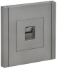 Розетка компьютерная FORTE&PIANO RJ45 кат.5E FP532 (сталь) FP-K10-1-K46