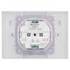 Розетка 2-ая с/з с крышкой 16А в сборе IP44 IEK SKANDY SK-R12W (арктический белый) SK-R26-16-44-K01-F