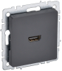Розетка HDMI IEK BRITE графит РHDMI-0-БрГ BR-H10-K53