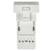 Розетка информационная IEK PRIMER RJ-45 UTP кат 5e 1 модуль РКИ-10-00-П CKK-40D-RI1-K01