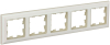 Рамка 5-м BRITE DECOR Жемчуг/беж 3D-форма РУ-5-Бр BR-M52-12-1-K10