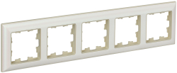 Рамка 5-м BRITE DECOR Жемчуг/беж 3D-форма РУ-5-Бр BR-M52-12-1-K10