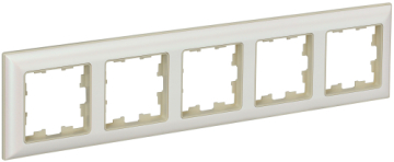 Рамка 5-м BRITE DECOR Жемчуг/беж 3D-форма РУ-5-Бр BR-M52-12-1-K10