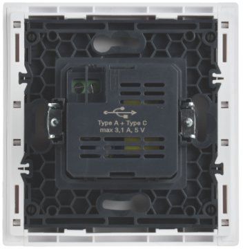 Розетка USB A+C FORTE&PIANO 3,1А FP250 (белый) FP-U22-D31-K01