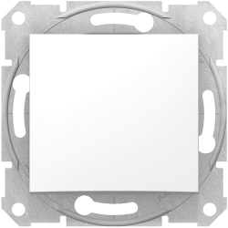 Выключатель одноклавишный Sedna (белый) SDN0100121