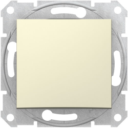 Перекрестный одноклавишный переключатель Sedna (бежевый) SDN0500147