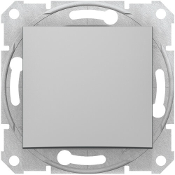 Кнопочный выключатель Sedna (алюминий) SDN0700160