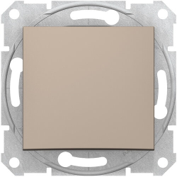 Кнопочный выключатель Sedna (титан) SDN0700168