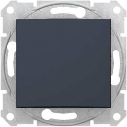 Перекрестный одноклавишный переключатель Sedna (графит) SDN0500170